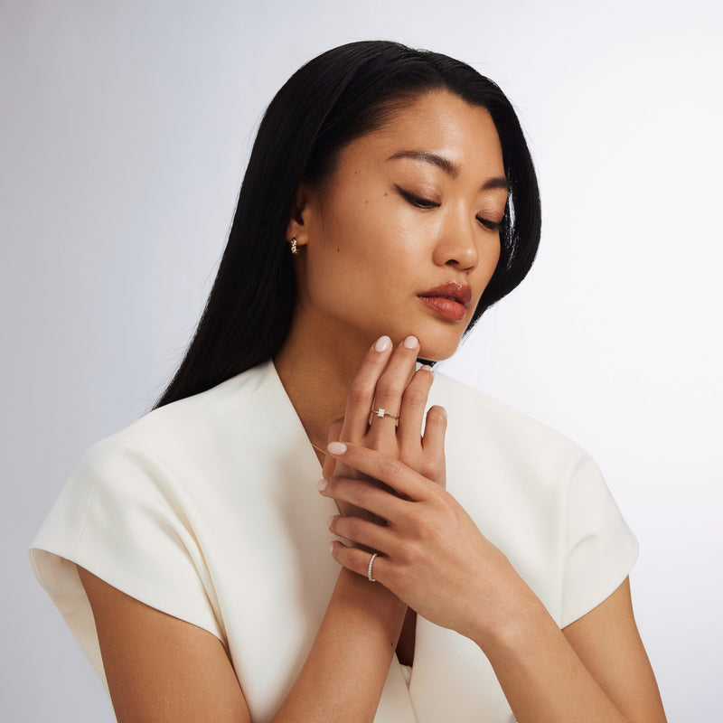 Isabel Bernard De la Paix Maxime 14 Karat Goldring mit Diamant 0.13 ct IBD330022-60-zoom-