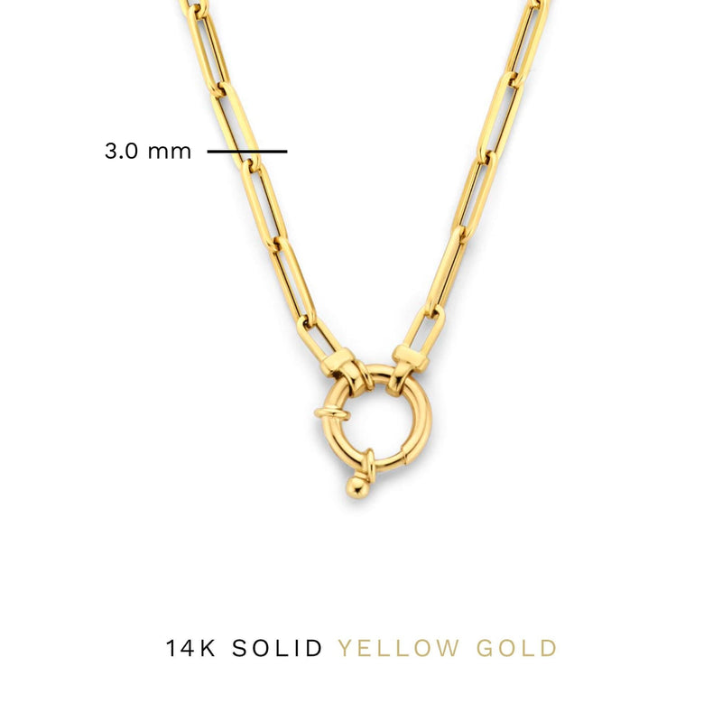 Isabel Bernard Aidee Odile 14 Karat | Gold Kette Halskette IB340160-zoom-