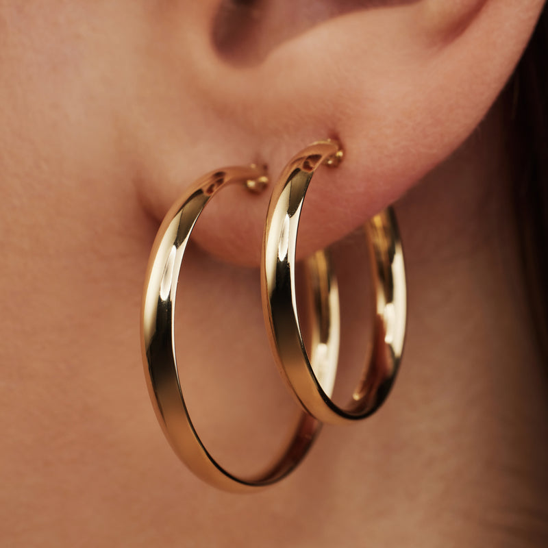 Isabel Bernard Rivoli Estrella 14 Karat | Gold Reif-Ohrringe IB360126-zoom-