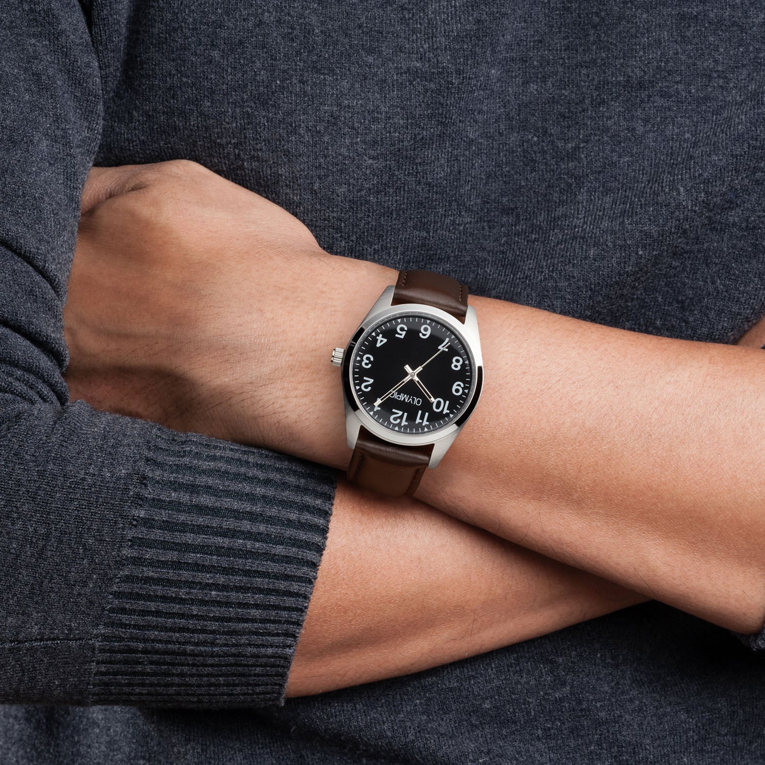 Olympic Marcel Silver Men's Watch OL89HSL062