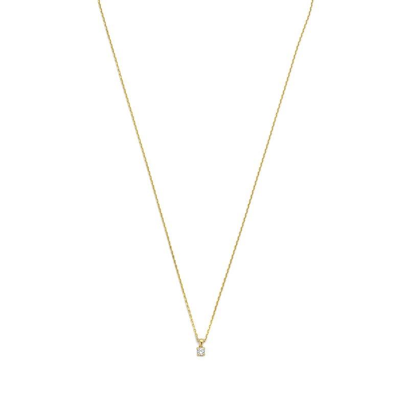 Isabel Bernard De la Paix Celesse 14 Karat | Gold Halskette | Diamant 0.07 Karat | IBD350002-zoom-