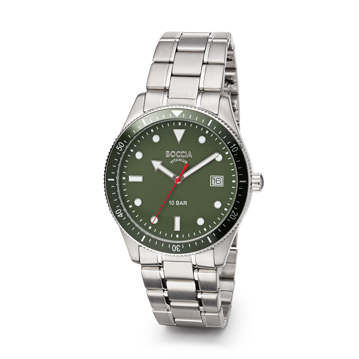 Boccia Titanium Groen Heren Horloge 2002-3664-05