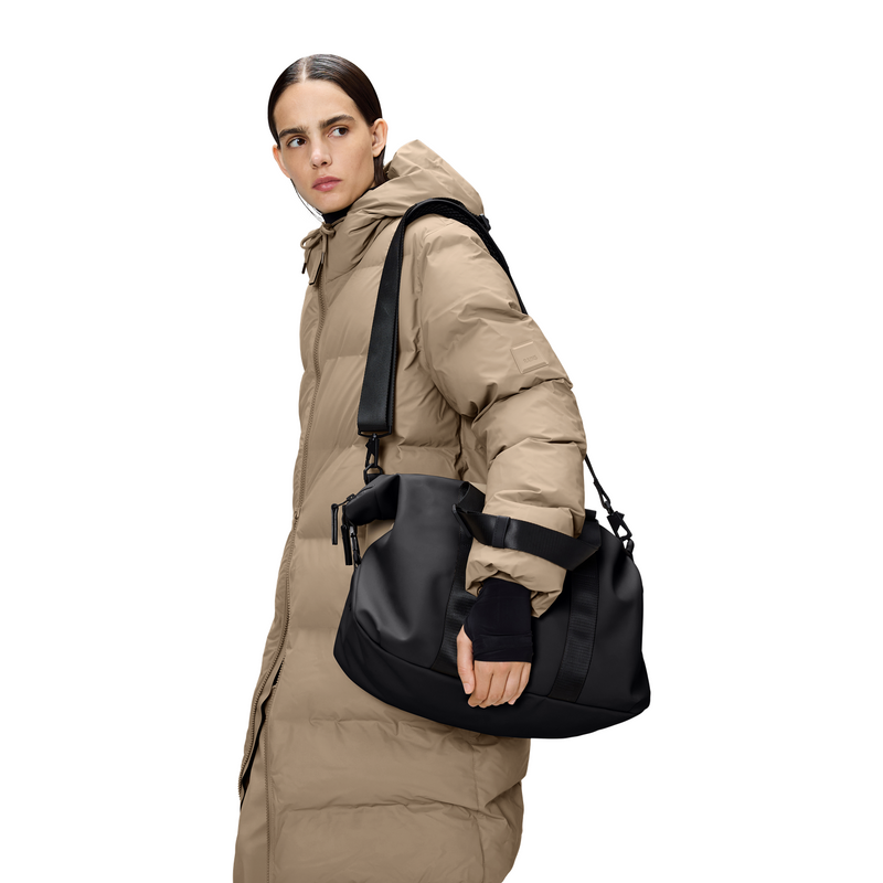 Rains Valera Black Weekender Bag Small R12880-01-zoom-