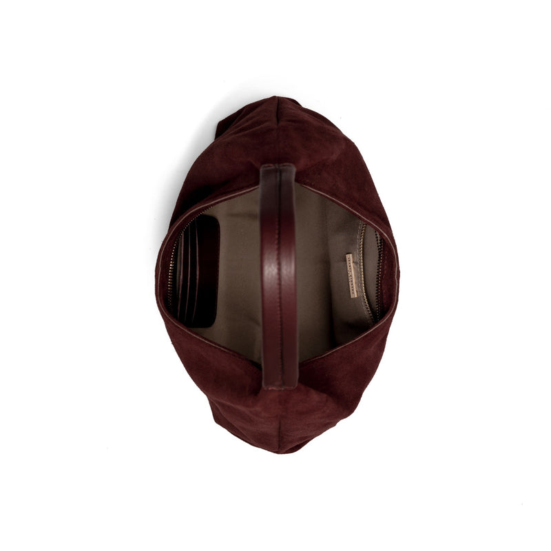 Isabel Bernard Honoré Grace Mini bordeauxrote Wildleder-Handtasche IB21132-152-zoom-