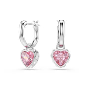 Swarovski Chroma Ohrringe in Silberoptik mit rosa Akzenten 5757814