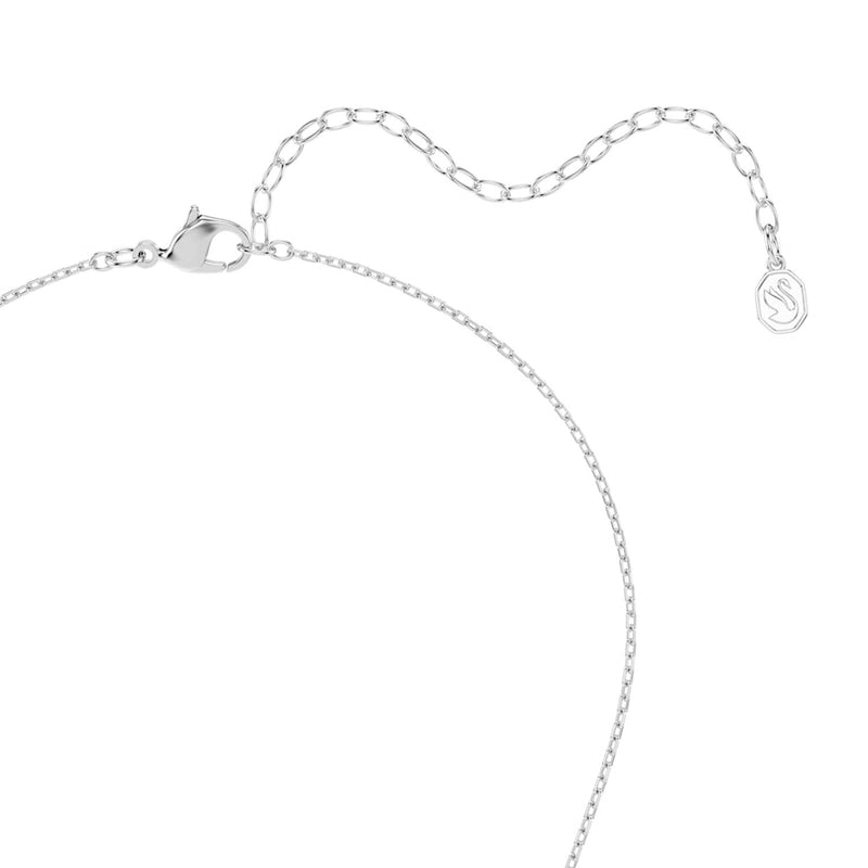 Swarovski Mesmera Glam Halskette in Silberoptik mit kreisförmigem Anhänger 5759837-zoom-