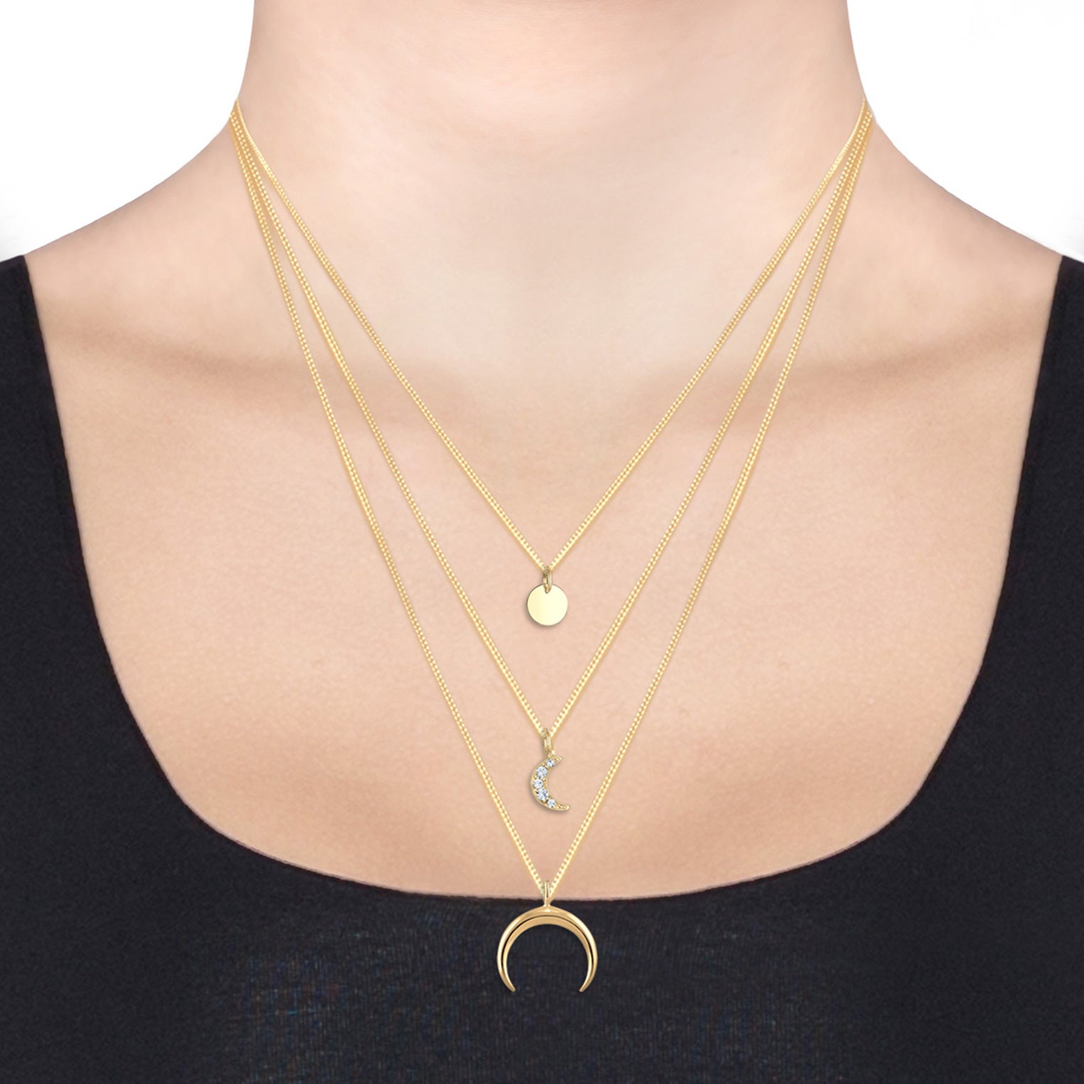 Elli 925 Sterling Silver Layered 2004-BF-0007660-001