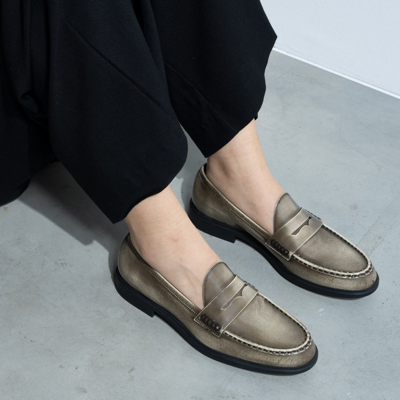 Isabel Bernard Vendôme Blandine cremefarbene Spazzolato-Leder Loafer IB51015-638-39-zoom-