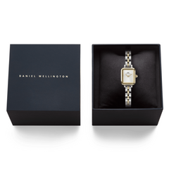 Daniel Wellington Quadro Mini Arch 3-Link Bicolor Women's Watch DW00100925