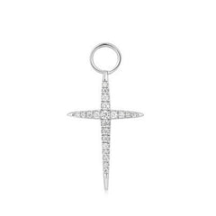 Ania Haie Silver Cross Earring Charm AH-EC048-14H