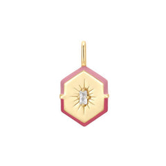 Ania Haie Gold Enamel Hexagon Charm AH-NC048-06G