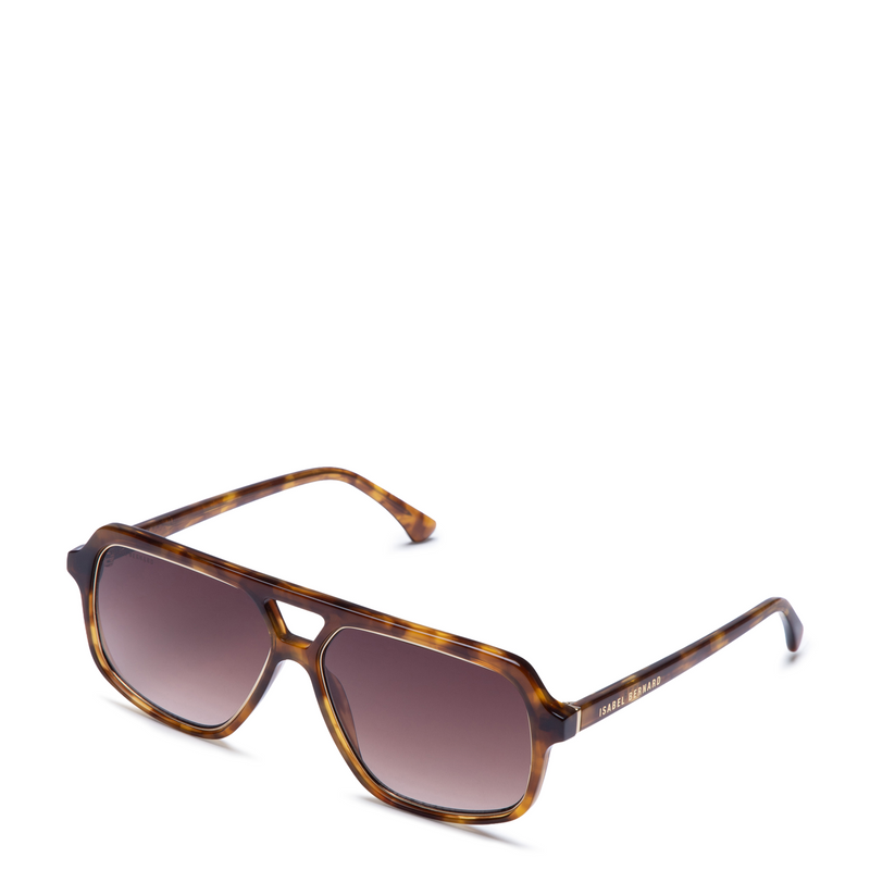 Isabel Bernard La Vilette Demi Brown Sunglasses IB380009-13-14-zoom-