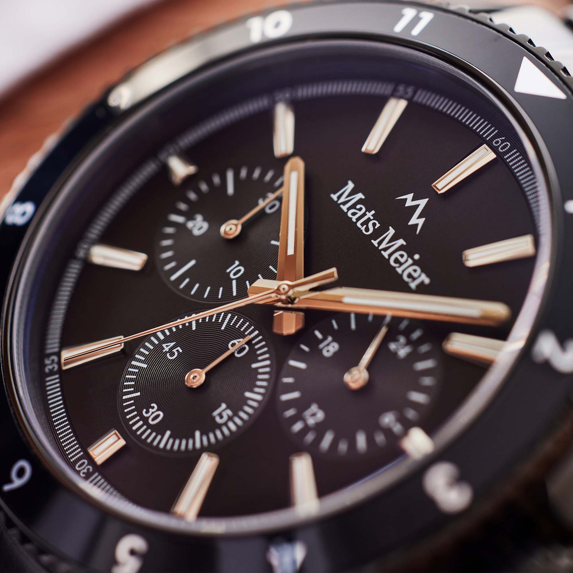 Mats Meier Ponte dei Salti Chronograph Men Watch Black MM00511-3