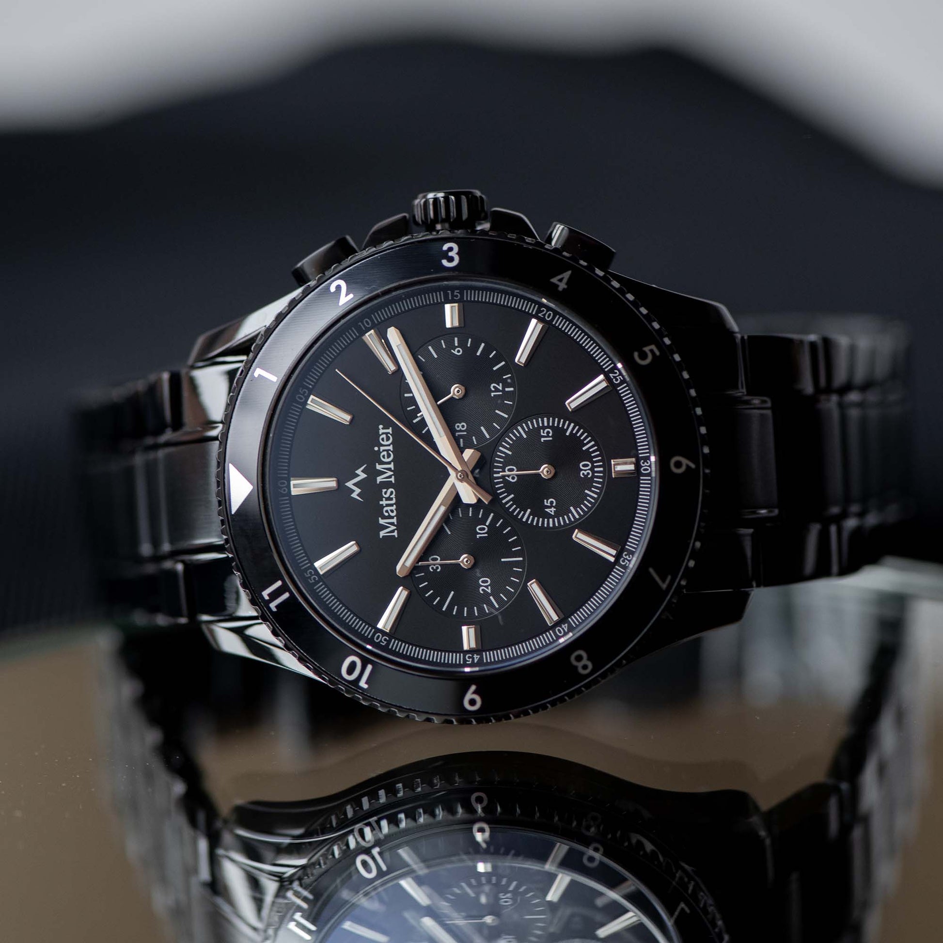 Mats Meier Ponte dei Salti Chronograph Men Watch Black MM00511-4