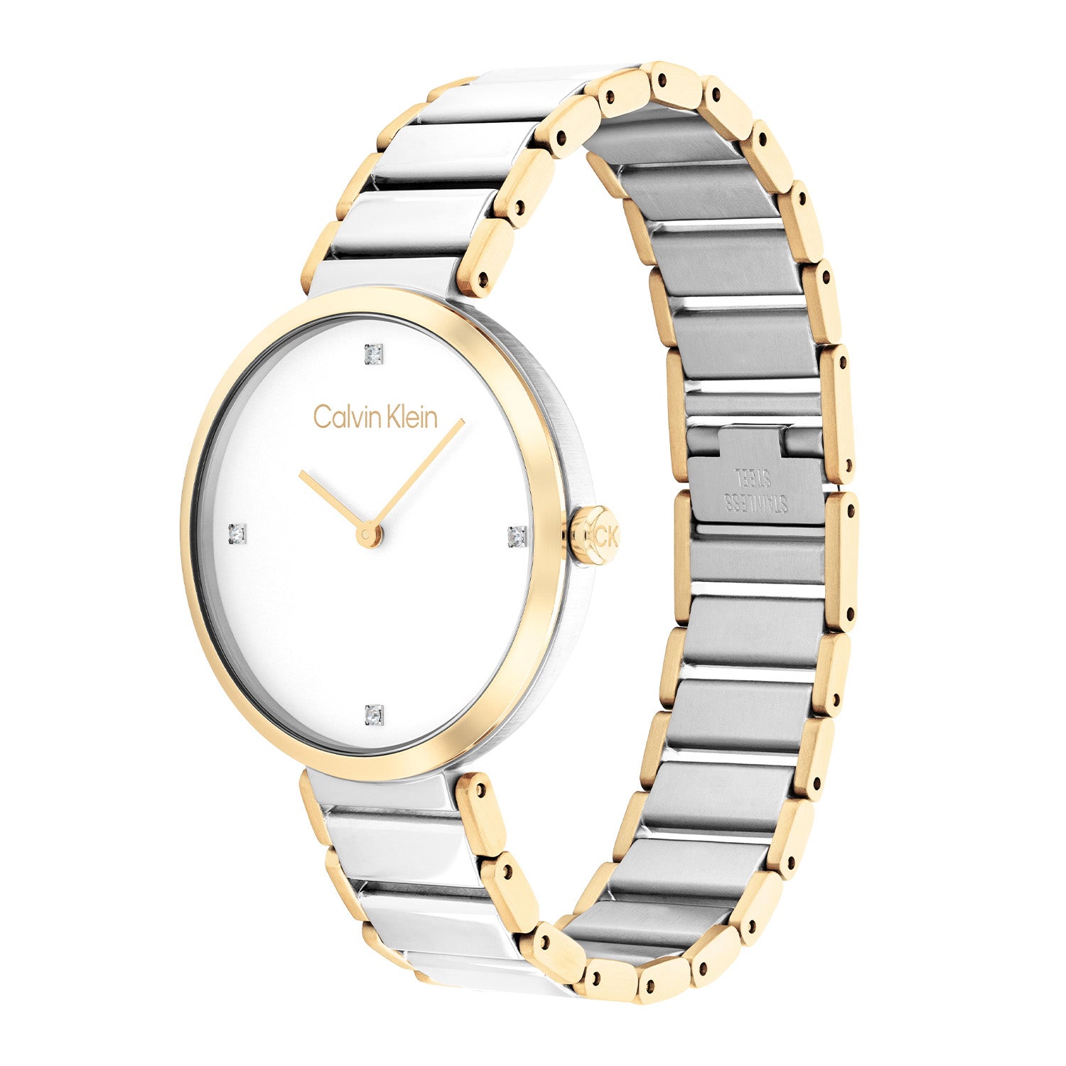 Calvin Klein Minimalistic T-bar White Women's Watch 2002-CK25200134