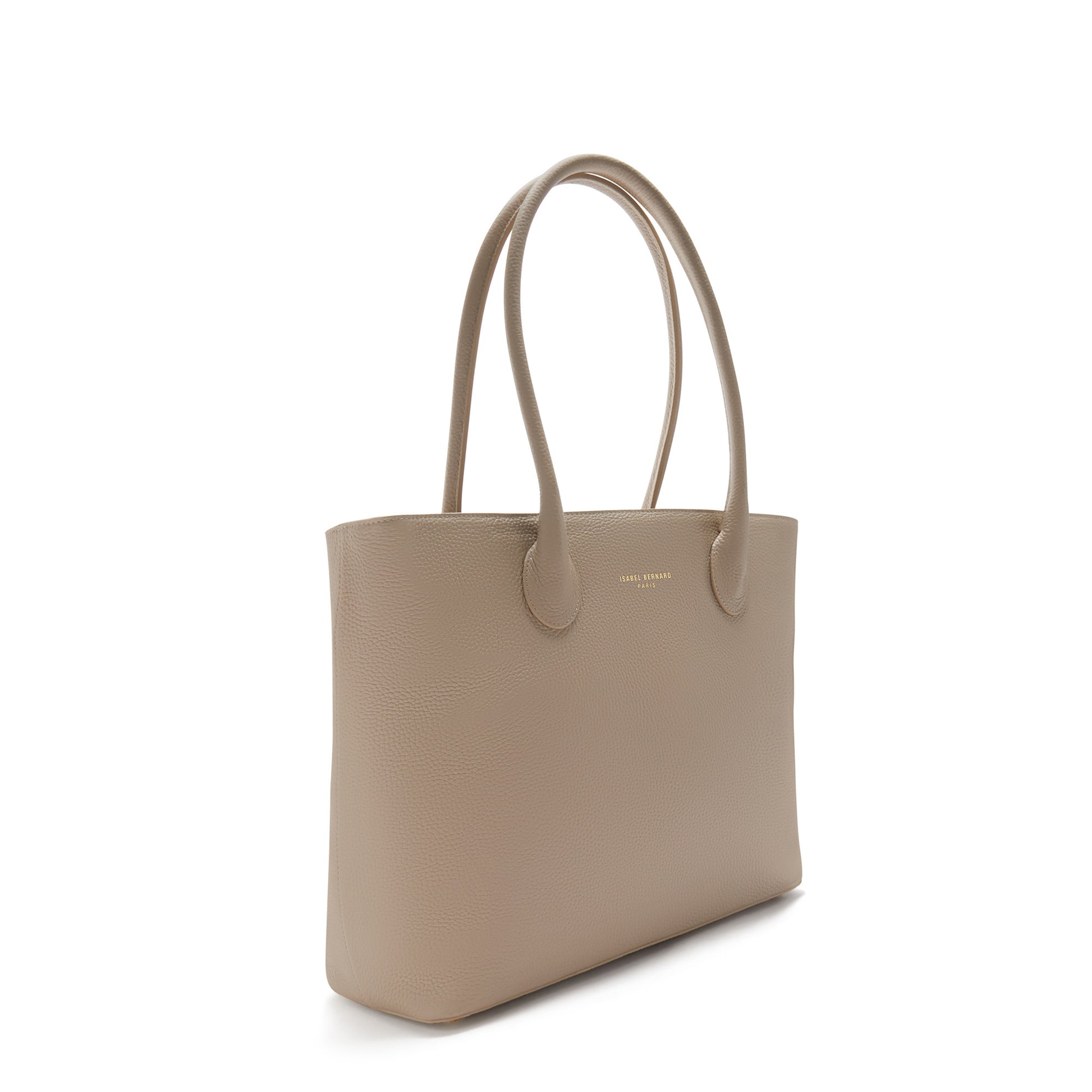 Isabel Bernard Honoré Lysanne Taupe Calfskin Shopper IB25023