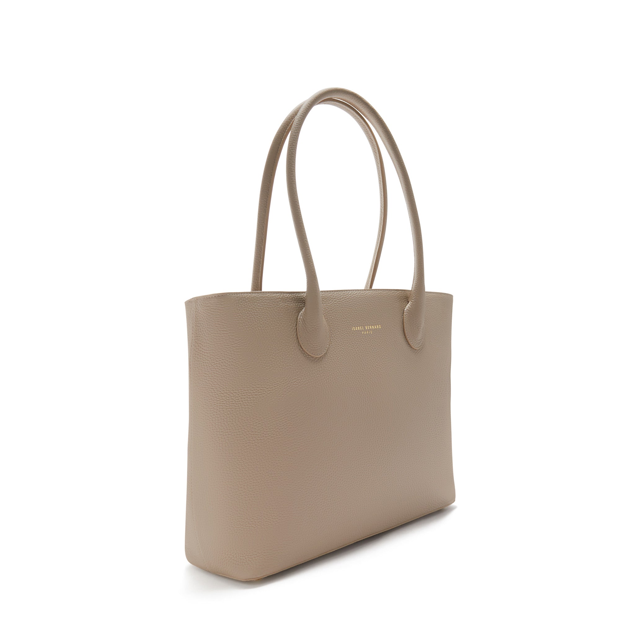Isabel Bernard Honoré Lysanne Taupe Calfskin Shopper IB25023