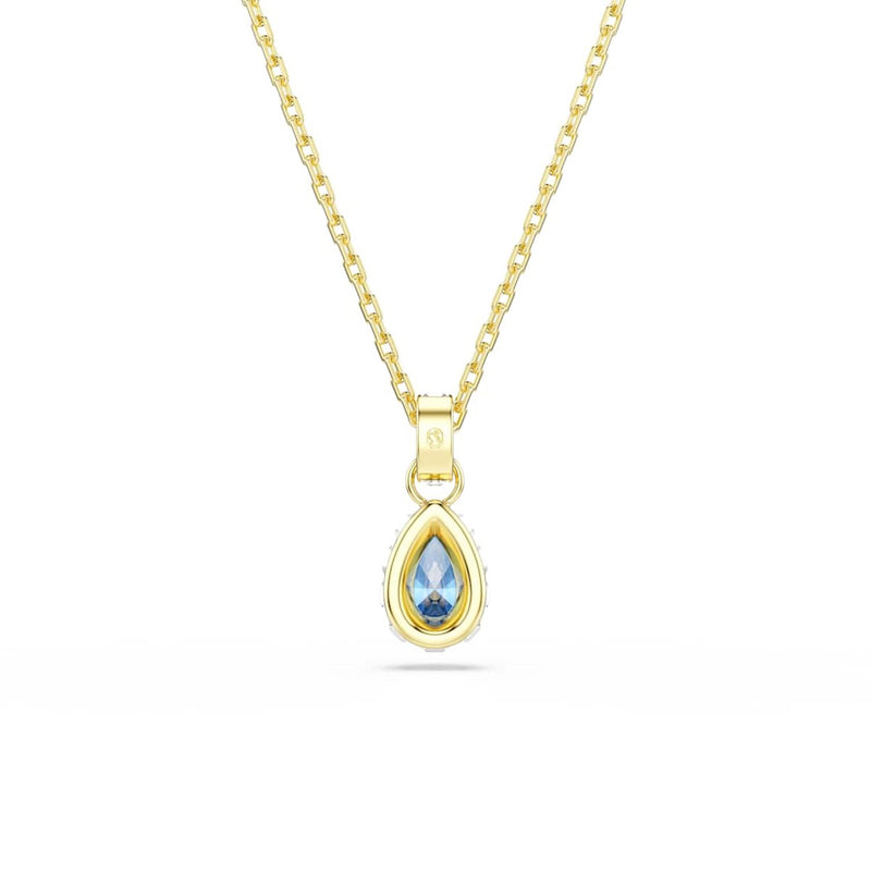 Swarovski Chroma Halskette in Goldoptik mit blauem Kristallanhänger 5757786-zoom-