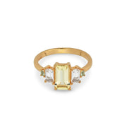 24Kae 925 Sterling Silber goldfarbener Ring 12411Y/52