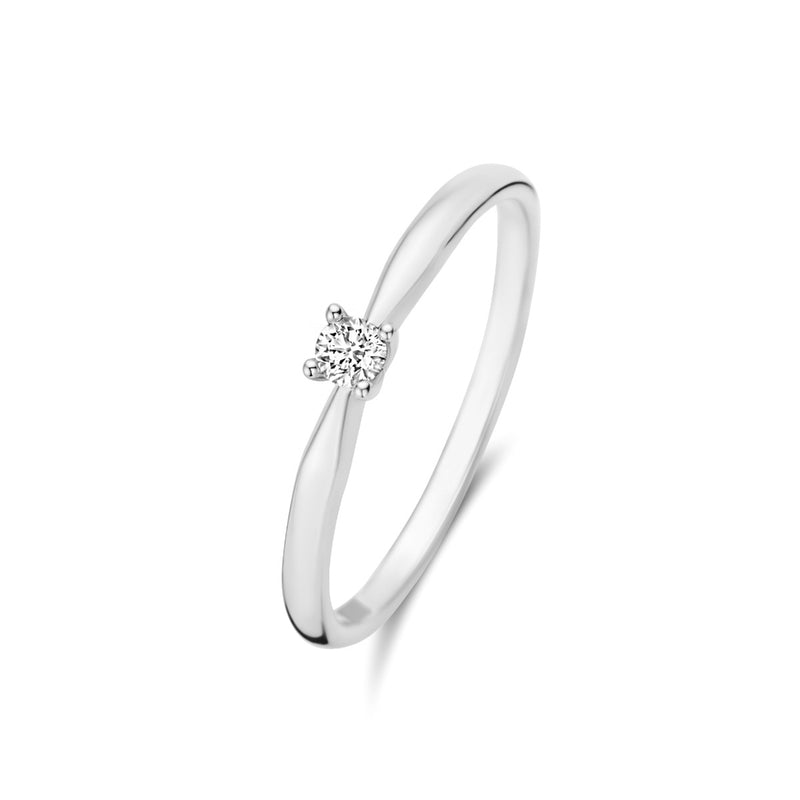 Isabel Bernard De la Paix Celesse 14 Karat | Weißgold Ring | Diamant 0.07 Karat | IBD330005-54-zoom-