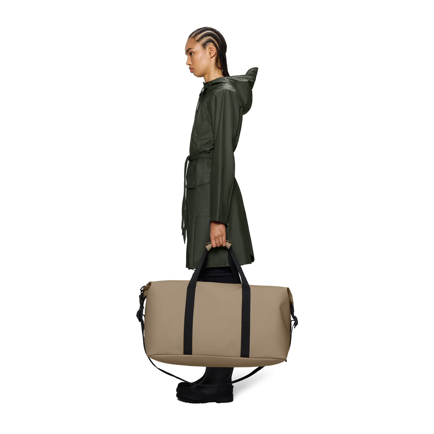 Rains Beige Hilo Weekend Bag Large R14210-133