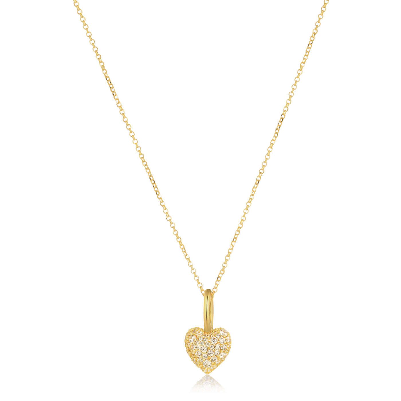 Sif Jakobs Valentine 18 karat gold plated Pendant SJ-P72356-CZ-YG