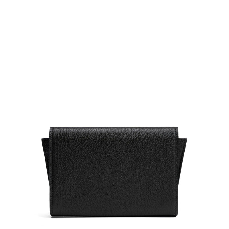 Isabel Bernard Honoré Lina Schwarze Clutch Mit Abnehmbarer Schulterkette IB21135-001-zoom-