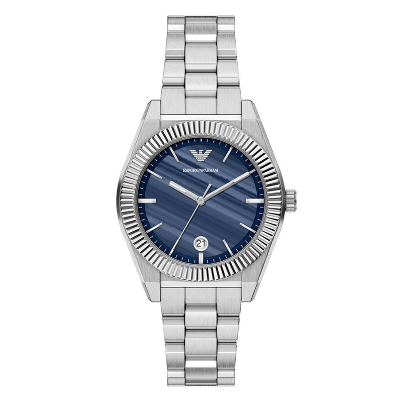 Emporio Armani Round Blue Dial Watch AR11758-zoom-