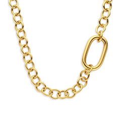 Parte Di Me Bibbiena Poppi Acadia 925 Sterling Silver Gold Plated Link Necklace PDM34110