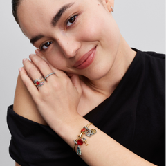 Pandora Collabs Gold Plated Disney Beauty and The Beast Rose 764018C01