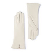 Isabel Bernard Honoré Sylvie cremefarbene Lederhandschuhe aus Ziegenleder IB67004-372-7