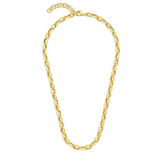 Parte Di Me Bibbiena Poppi Lucia 925 Sterling Silver Gold Plated Link Necklace PDM34102