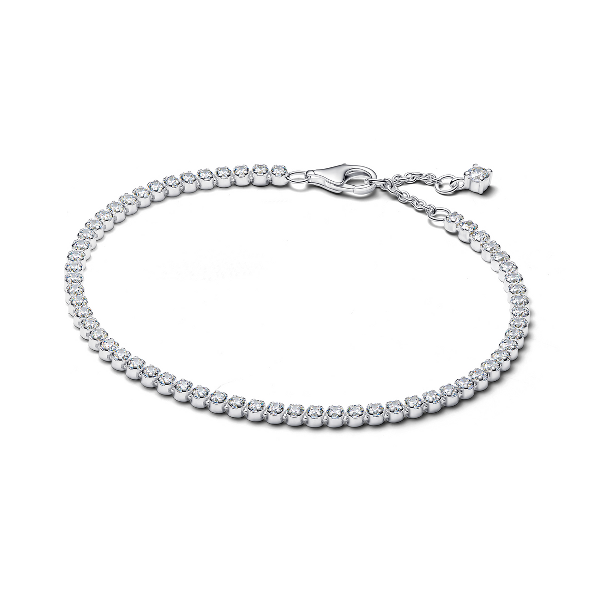 Pandora Timeless 925 Sterling Silver Sparkling Tennis Bracelet 593927C01-18