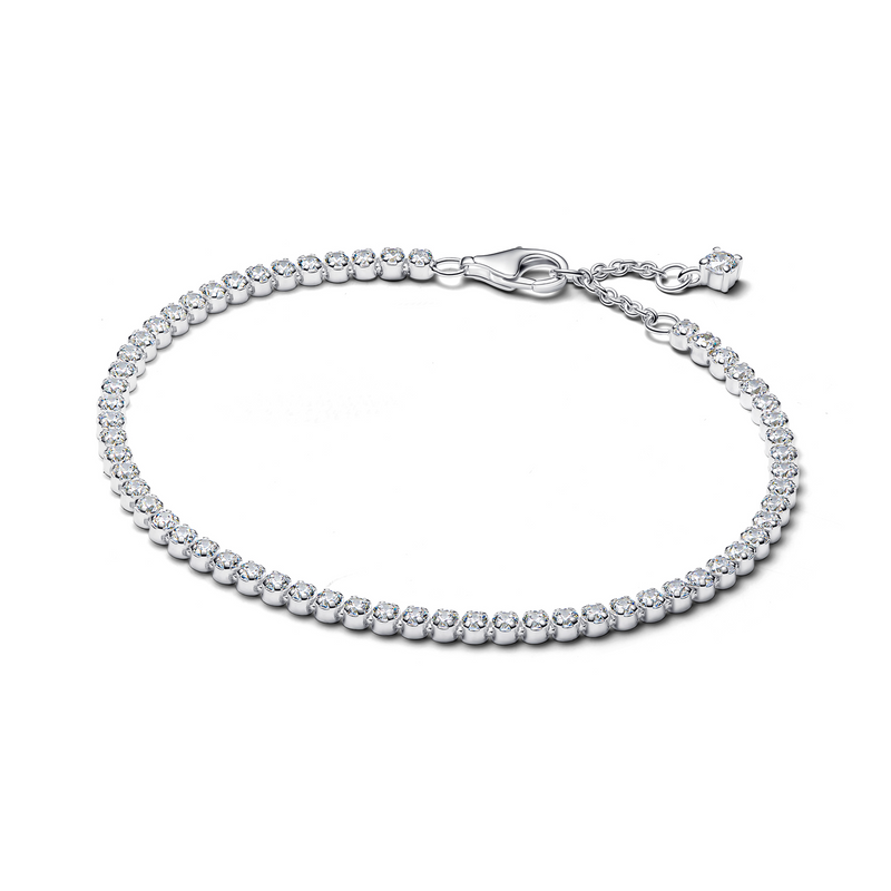 Pandora Timeless 925 Sterling Silver Sparkling Tennis Bracelet 593927C01-18-zoom-