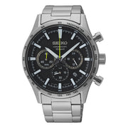 Seiko Chronograph herren Uhr Silber SSB413P1
