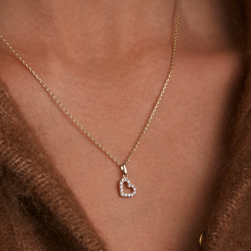 Beloro Jewels Monte Napoleone Valentina 9 karat necklace with zirconia BO340046-zoom-