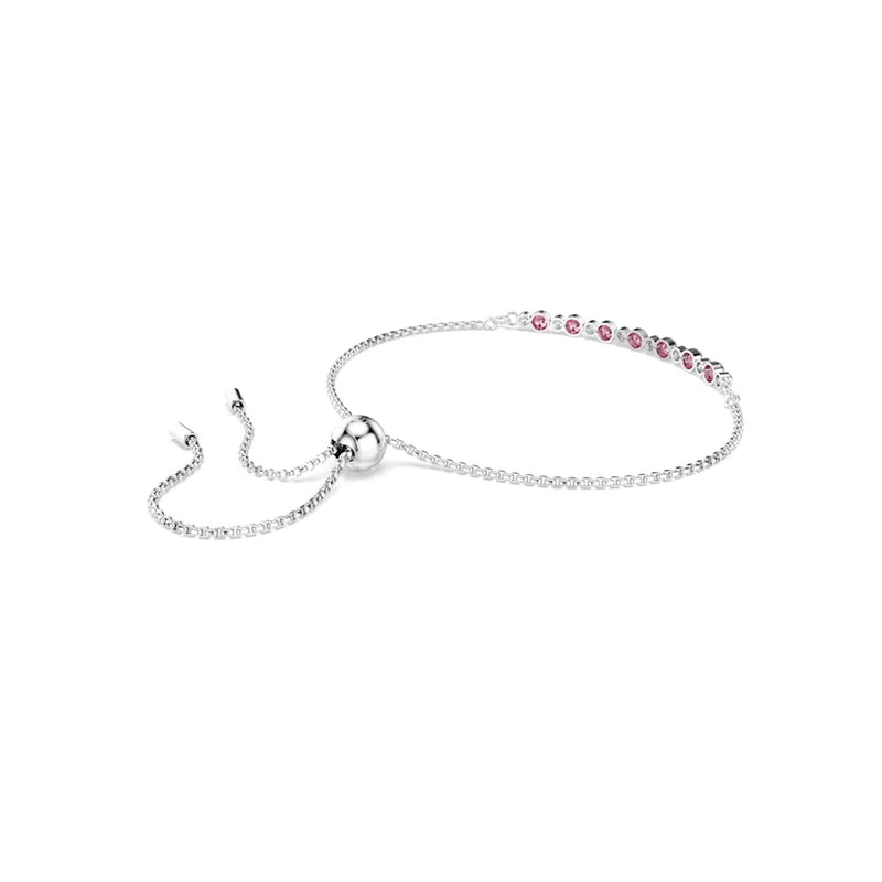 Swarovski Matrix Tennisarmband in Silberoptik mit rosa Akzenten 5763042-zoom-