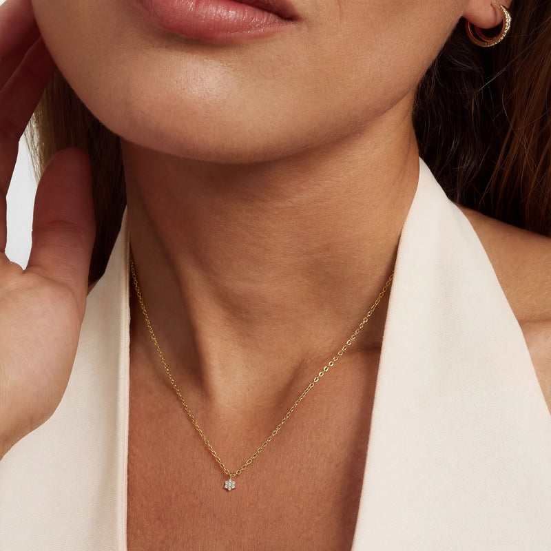 Isabel Bernard De La Paix Romee Necklace With Diamonds 0.07 Carat IBD350034-zoom-