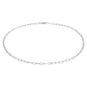 Elli 925 Sterling Silver Link Chain Necklace 2004-BF-0008178-001
