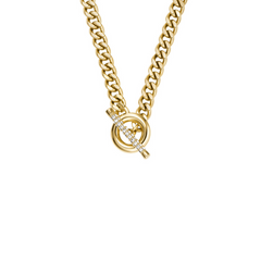 Fossil Carlie T-Bar Stainless Steel Women's Necklace JF04956710