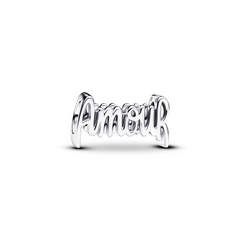 Pandora Moments 925 Sterling Silver Amour Text Charm 794426C00