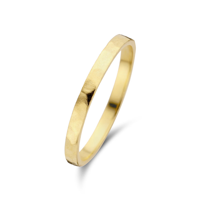 Violet Hamden Sisterhood Moonlit 925 Sterling Zilveren Goudkleurige Ring VH13028G-50 (Maat: 50)-zoom-