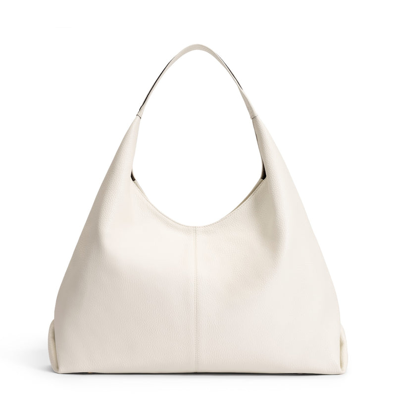 Isabel Bernard Honoré Grace cremefarbene Leder-Schultertasche aus Kalbsleder IB25093-070-zoom-