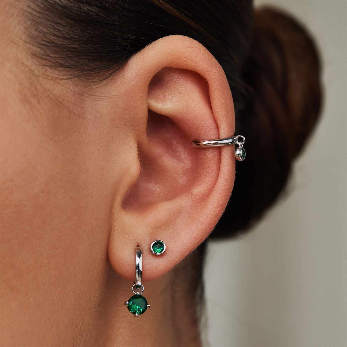 Violet Hamden Venus 925 Sterling Zilveren Ear Cuff Met Geboortesteen VH370001-AUG