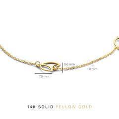 Isabel Bernard Belleville Noémi 14 Carat Golden Bracelet IB320056