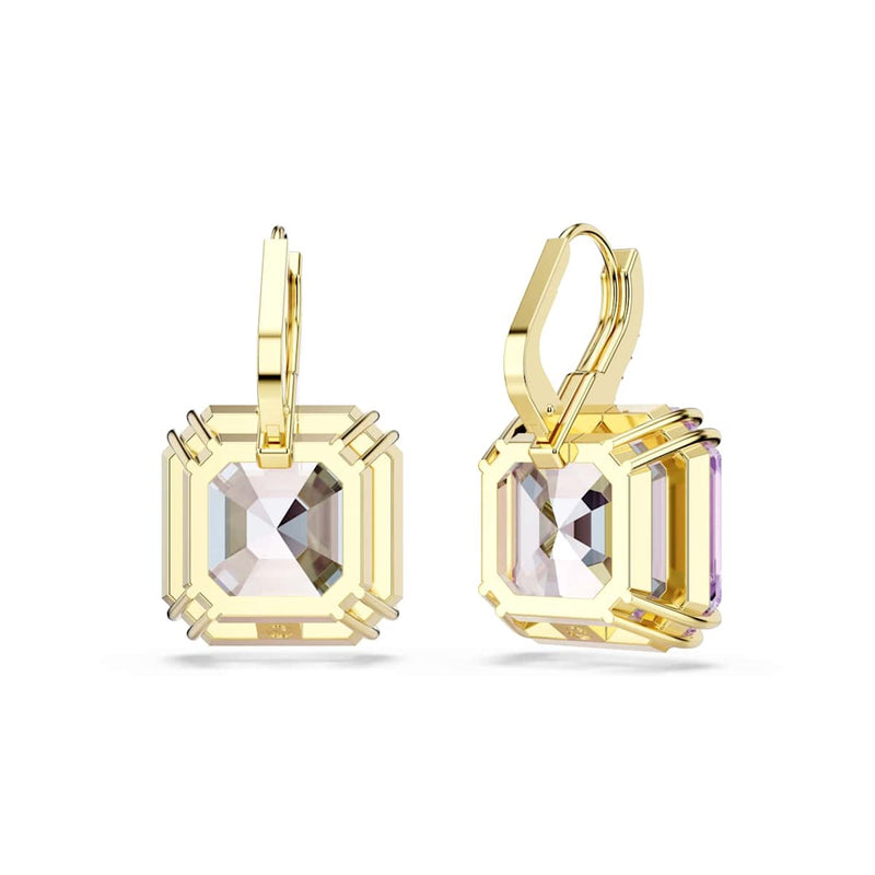 Swarovski Millenia Ohrringe in Goldoptik mit violettem Kristall 5759990-zoom-