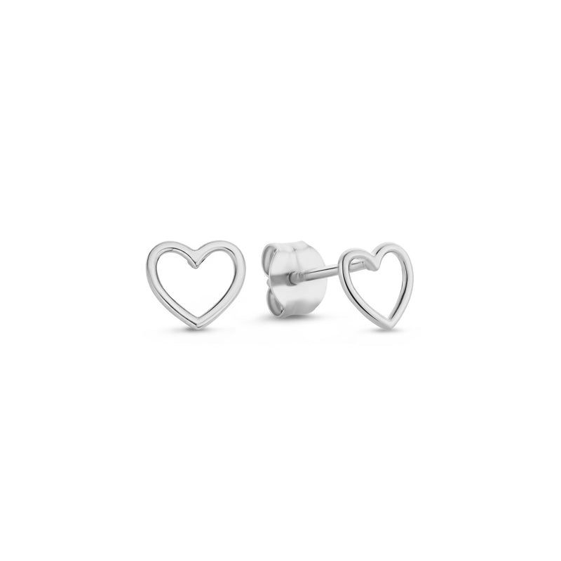 Isabel Bernard Saint Germain Amore 14 Karat | Weißgold Ohrstecker IB360230-zoom-