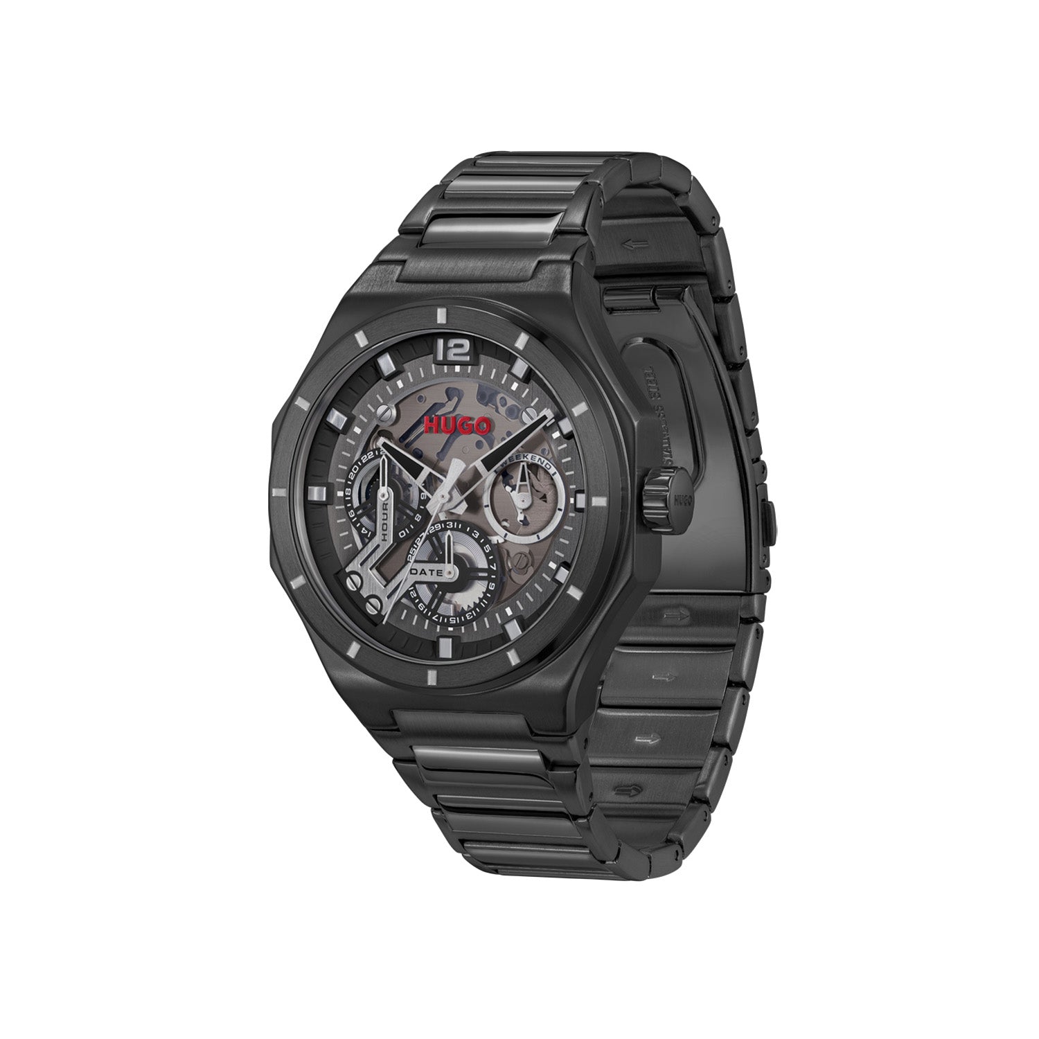 Hugo Boss HUGO #GRAIL SKELETON Zwart Heren Horloge 2002-HU1530379