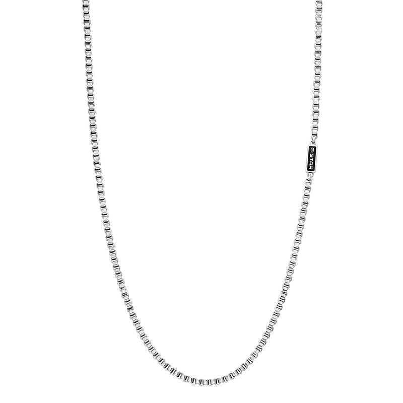G-Star Floatcore Silberne Box Chain Halskette GSJ.100.04-zoom-