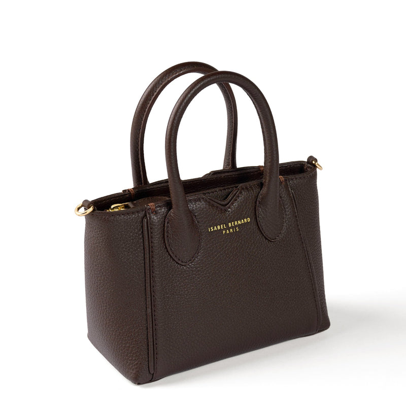 Isabel Bernard Honoré Cloe Mini Braun Kalbsleder Handtasche IB21124-031-zoom-